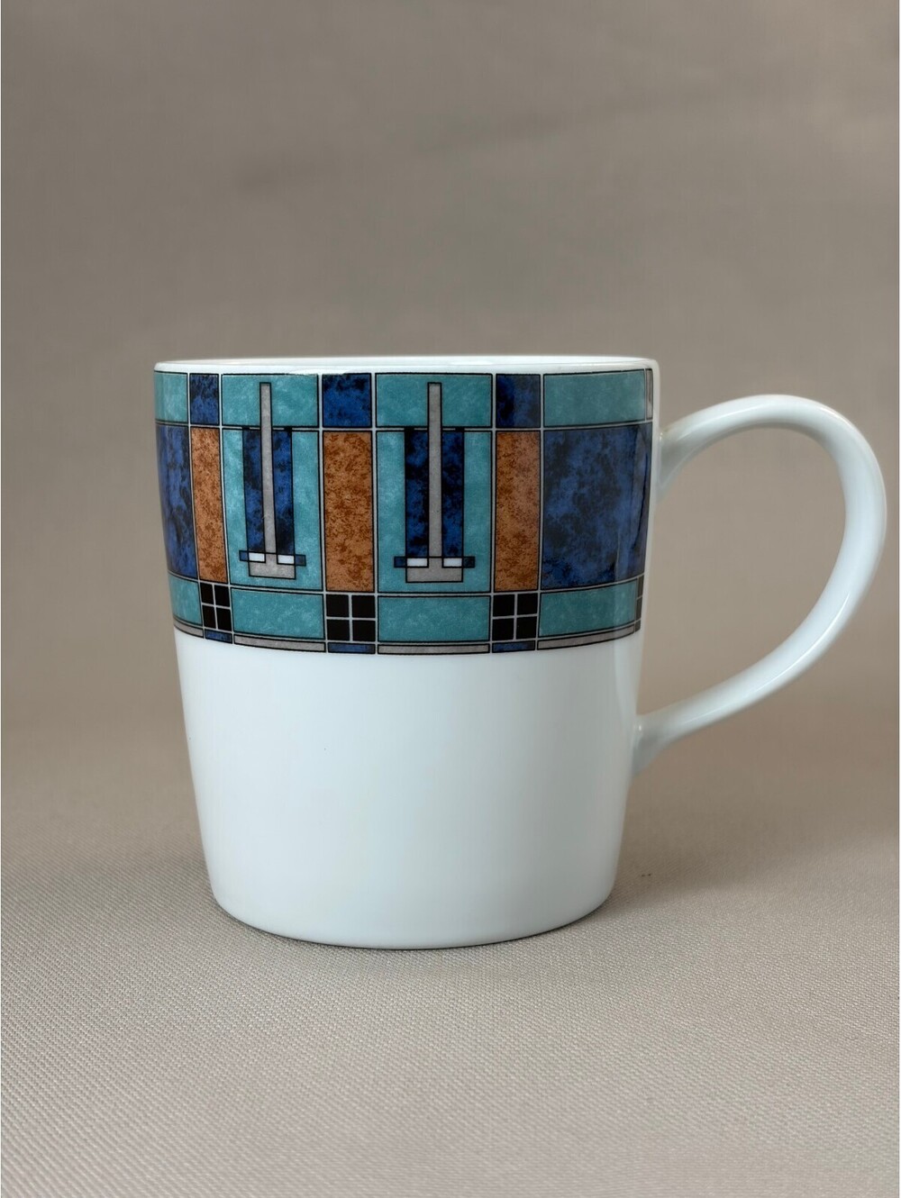 Pfaltzgraff Atmosphere Ceramic Coffee Mug with Geometric Pattern